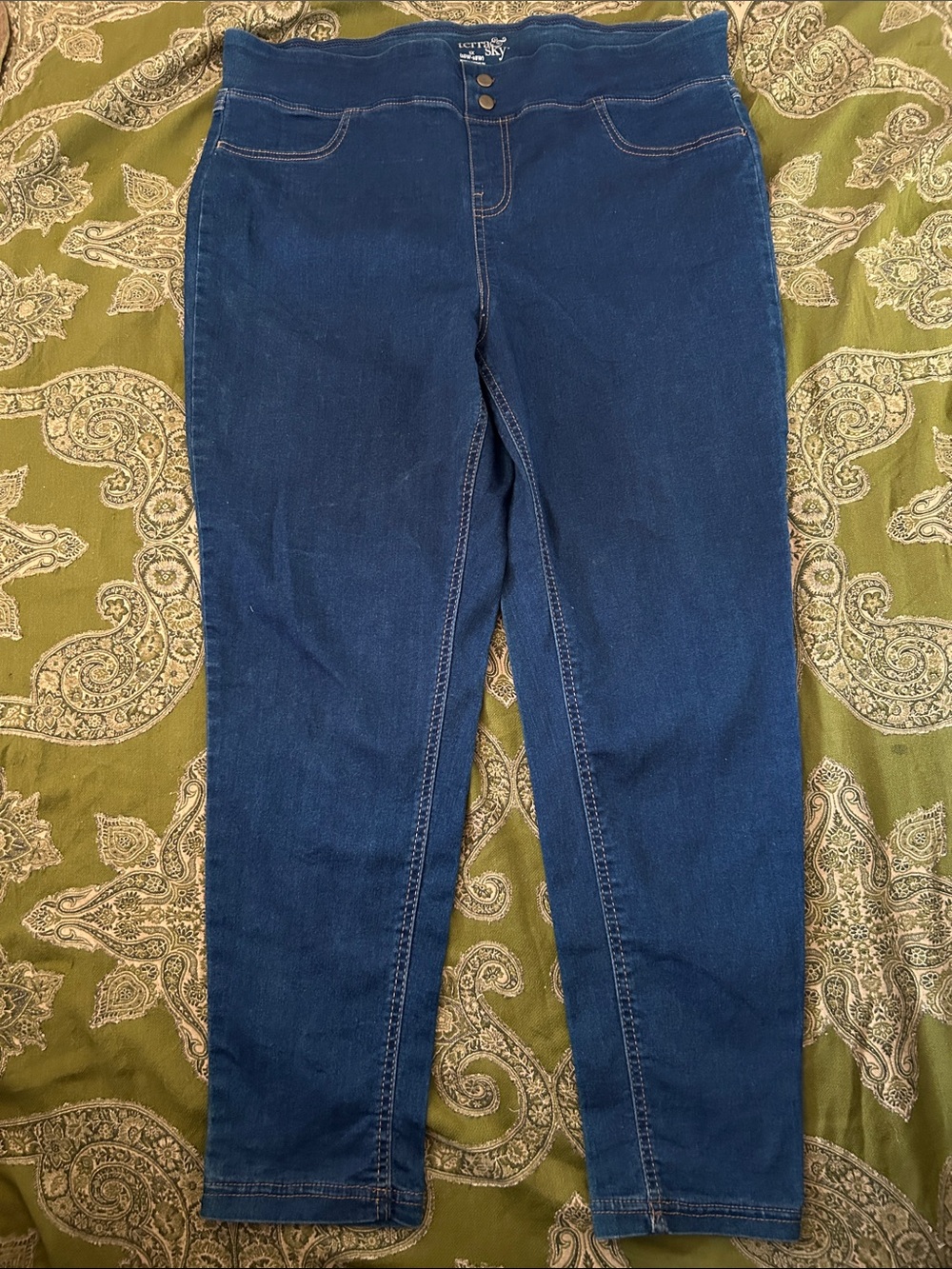 Terra & Sky Dark Blue Stretch Jeggings